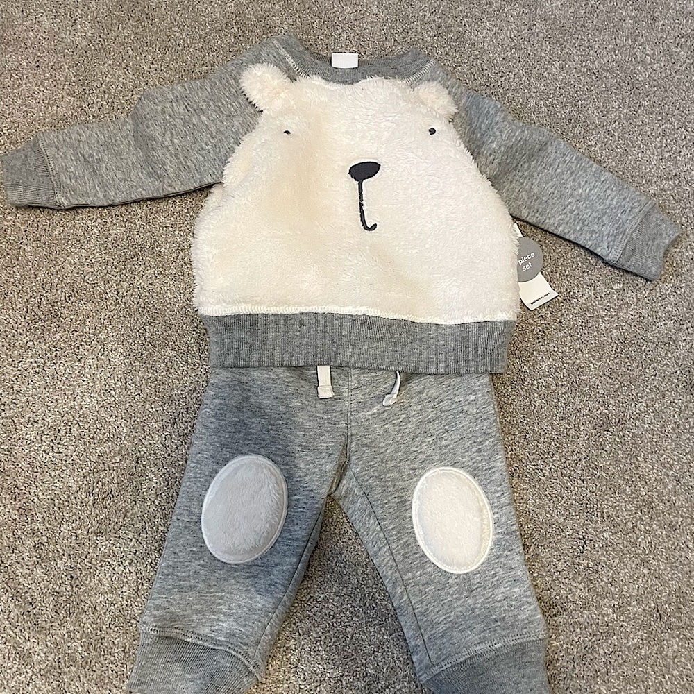 Toddler sweat suit matching set
